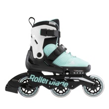 Rollerblade Inline Skates Microblade 3WD (Rollen: 80mm/82A, Kugellager: SG3) aquablau/weiss Kinder